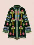 CHAQUETA ESTAMPADA VERDE