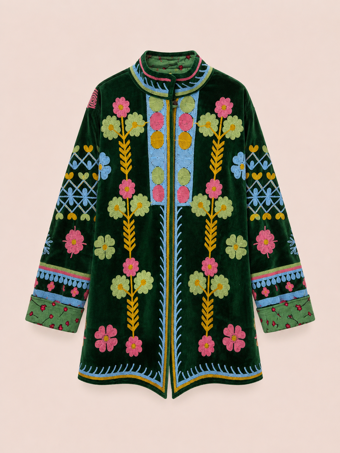 CHAQUETA ESTAMPADA VERDE