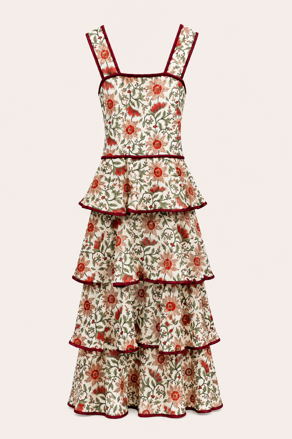 VESTIDO ESTAMPADO FLORES